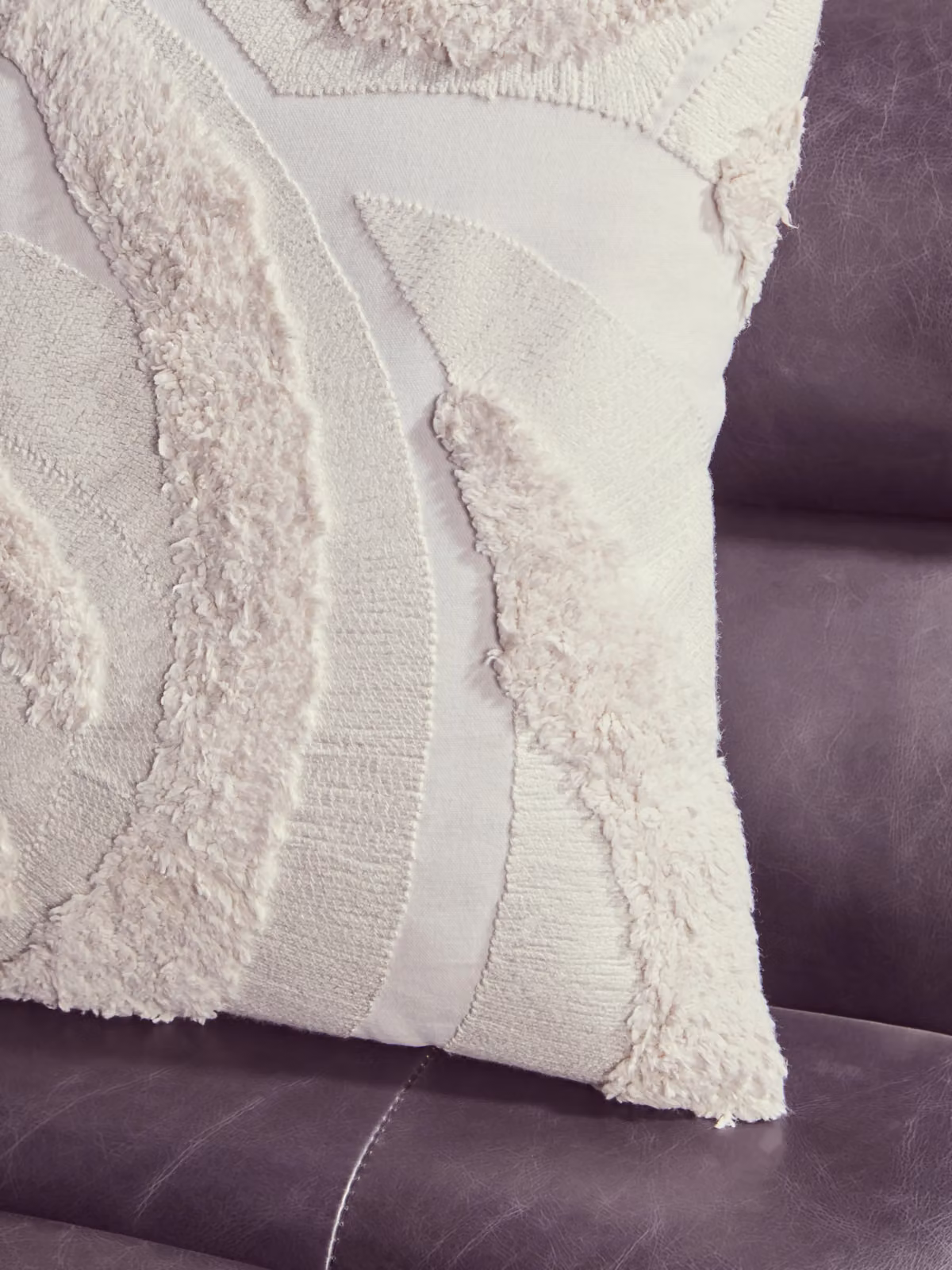 Orsina Bosie Ozella Cream Textured Cotton Square Cushion – 3