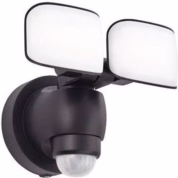 Netlighting Sentinel Integrated LED Outdoor Wall Light in Matt Black with Motion Sensor and IP44 Rating