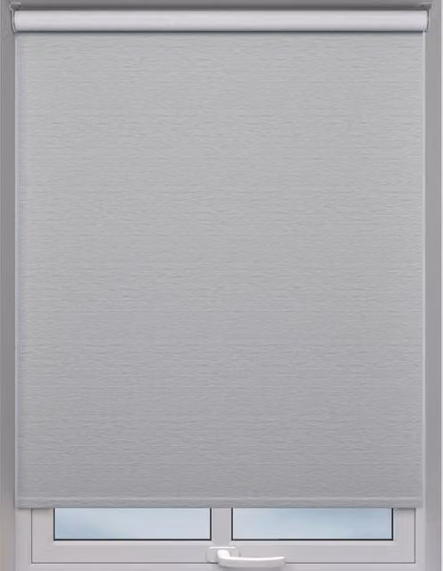 Terrys Gaze Made to Measure Blackout Roller Blind in Grey Plain Textile