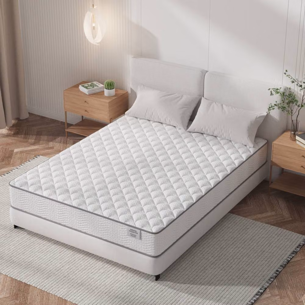 Essential Hybrid Memory Foam Ortho Mattress in White, W/D/H: 200 x 200 x 23 cm – 2