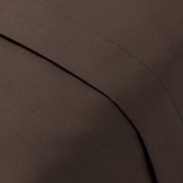 Charlotte Thomas Poetry Plain Dye Flat Sheet - Brown