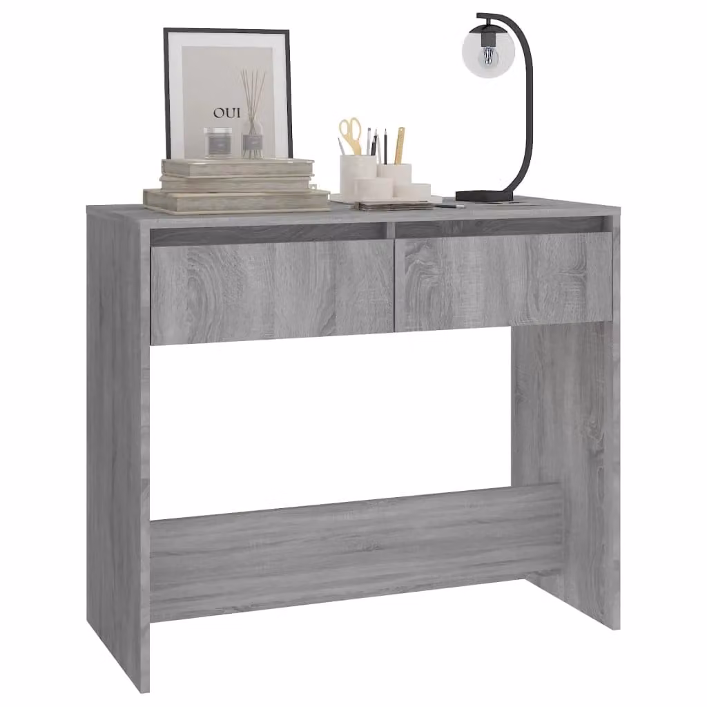 Berkfield Home Modern Grey Console Table, W/D/H: 89 x 41 x 76.5 cm – 3