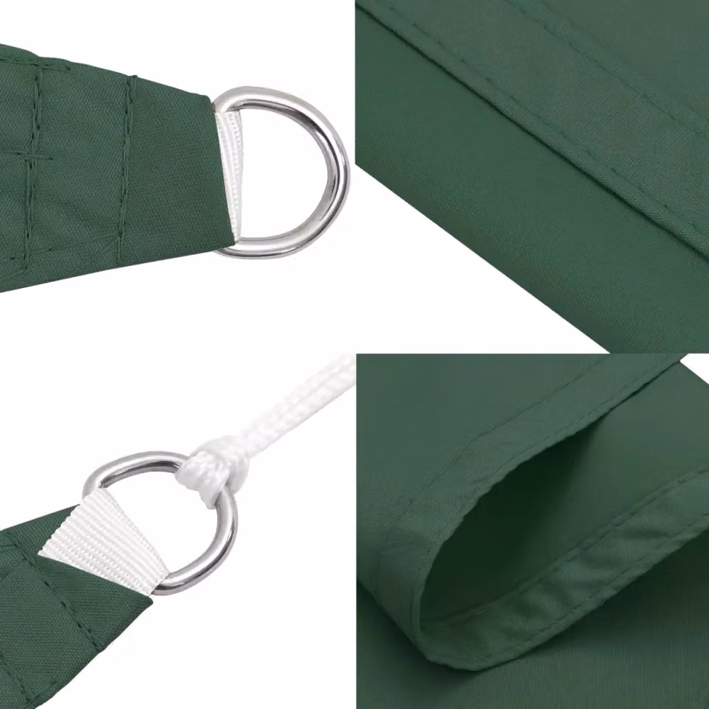 Berkfield Home Rectangular Sunshade Sail in Dark Green Oxford Polyester Fabric, 4 x 5 m – 4