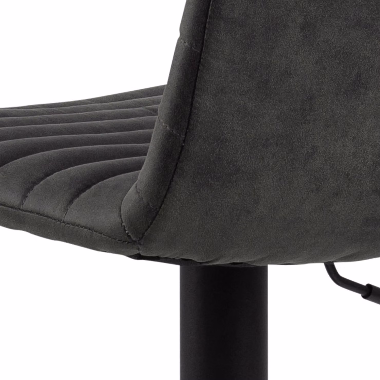 Furniture To Go Kimmy Bar Stool Set of 2 in Grey Anthracite Fabric – 4
