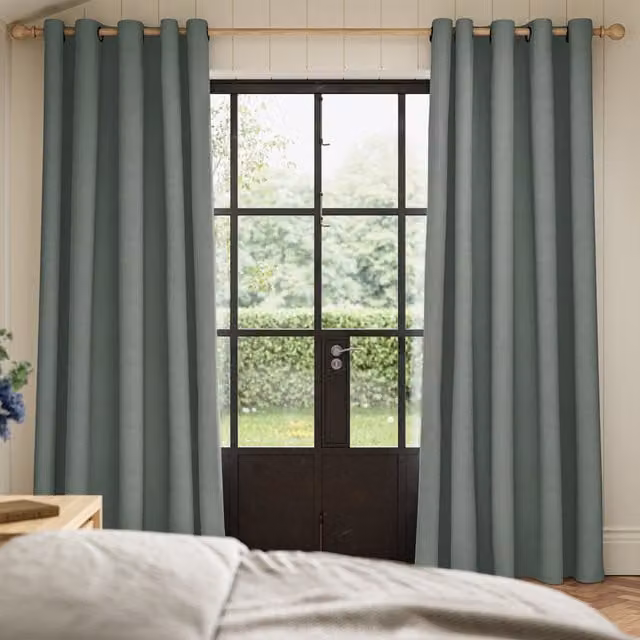 Ante Decor Virtus No Joins Soft Dim Out Made To Measure Velvet Curtains in Charcoal Grey
