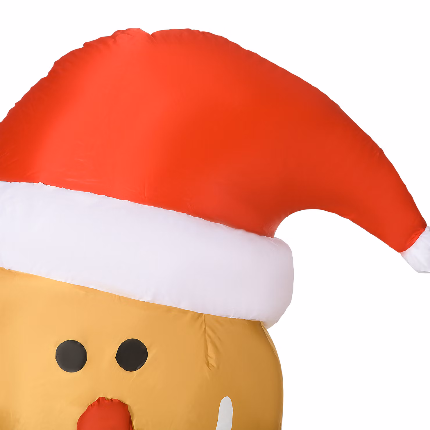 HOMCOM 183cm Inflatable Gingerbread Man Christmas Yard Decoration with LED Lights in Brown – 6