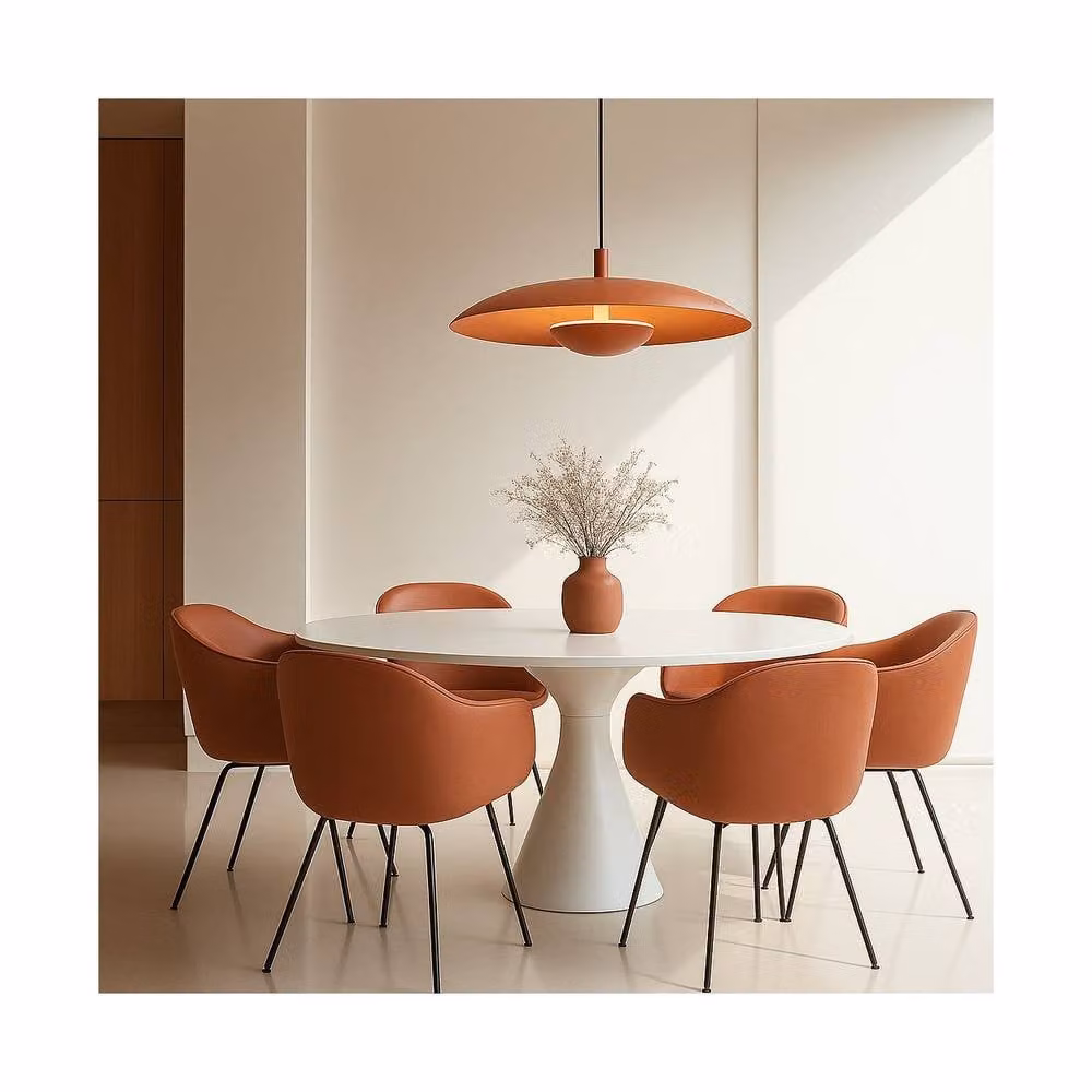 Netlighting Bolton LED Dome Pendant Ceiling Light in Terracotta – 2