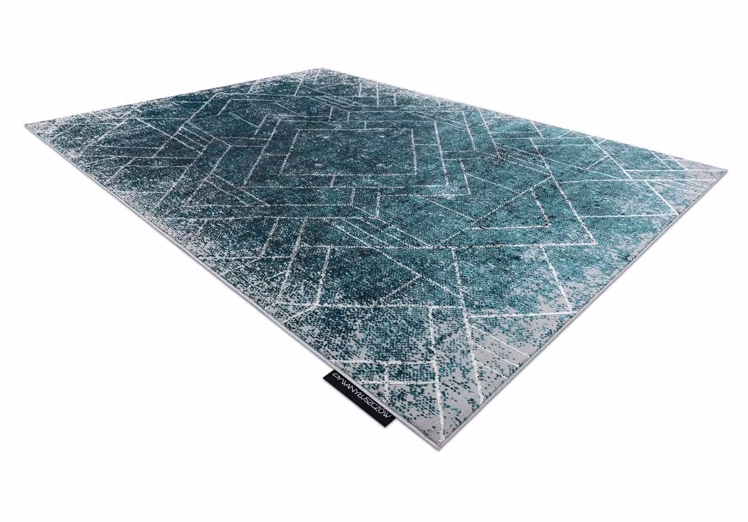 RugsX De Luxe Geometric Grey and Multicolour Rug, W: 140 cm, D: 190 cm – 3
