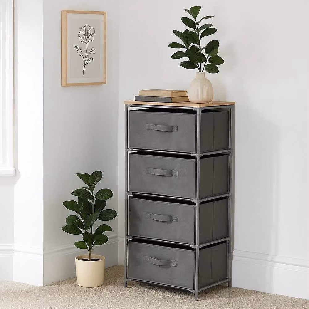 FORGEVIO Modern Grey Chest of Drawers for Bedroom, Bathroom or Home Office – 2