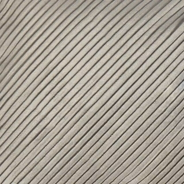 OHS Pleated Velvet Cushion Covers in Grey