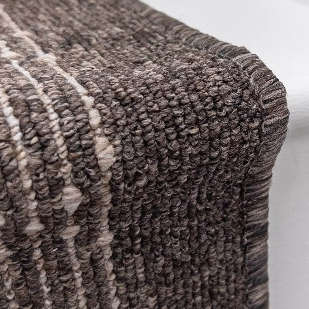runrug Boulevard Stair Runner Carpet, Non-Slip, Brown, W: 80 cm, L: 480 cm – 3