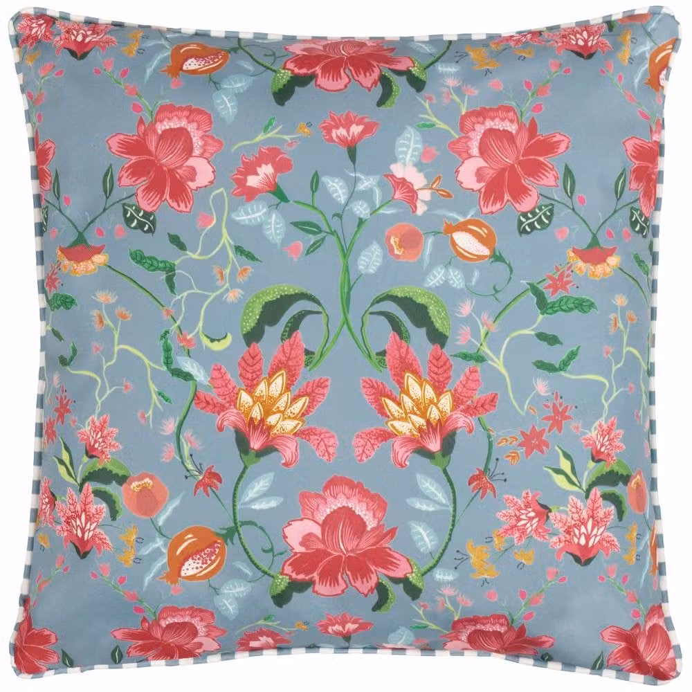 Wylder Nature Claudia Floral Stain-Repellent Outdoor Polyester Filled Cushion in Red, W/D/H: 45 x 45 x 45 cm – 2