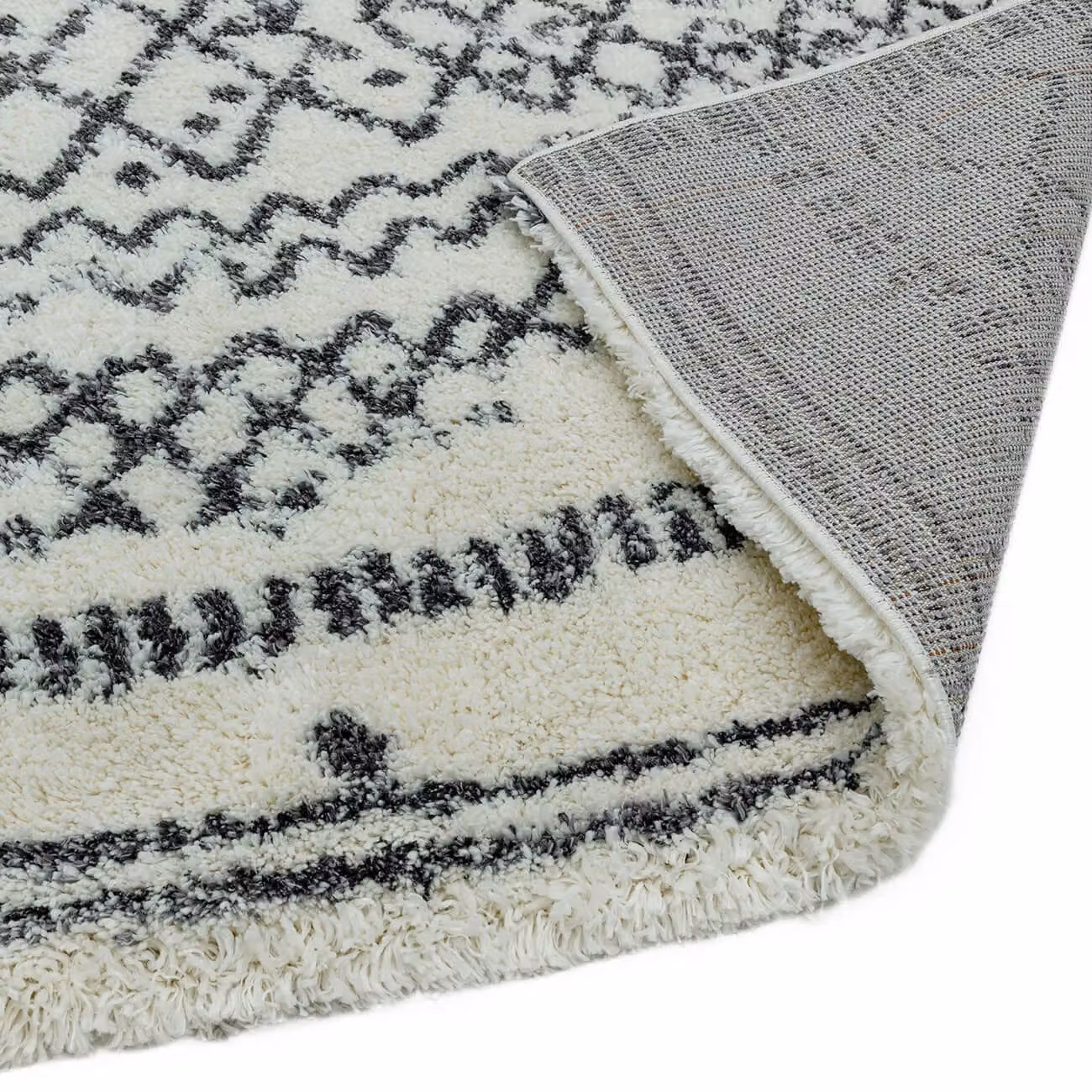 The Rug Shop UK Cream Geometric Polypropylene Easy Care Rug W/D: 200 x 290 cm – 2