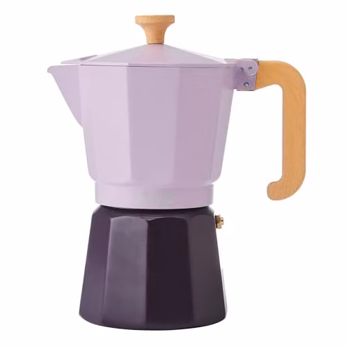 La Cafetiere Venice Aluminium Espresso Maker, Purple, 6 Cup, 0.3 l