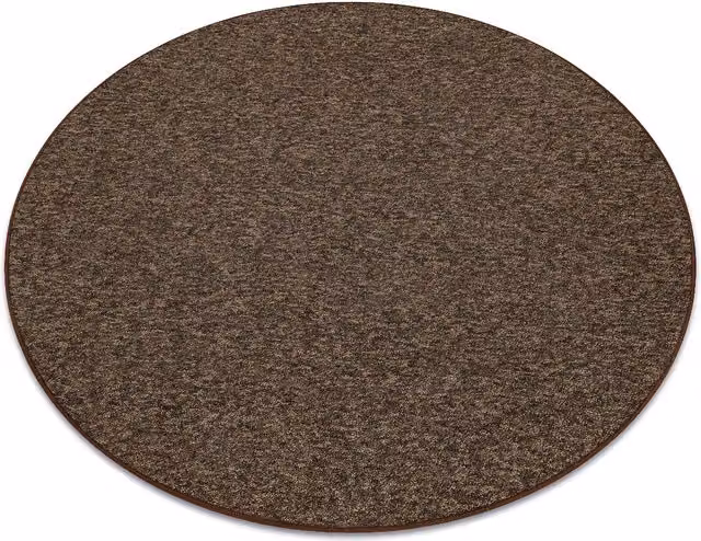 RugsX Superstar Round Rug in Brown, Diameter: 150 cm