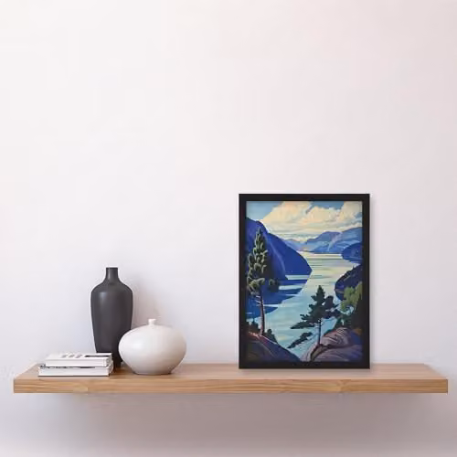 Artery8 Loch Ness Lake Scottish Highlands Landscape Framed Wall Art Print, Multicolour, H 29.7 cm x W 21.0 cm x D 0.5 cm – 4