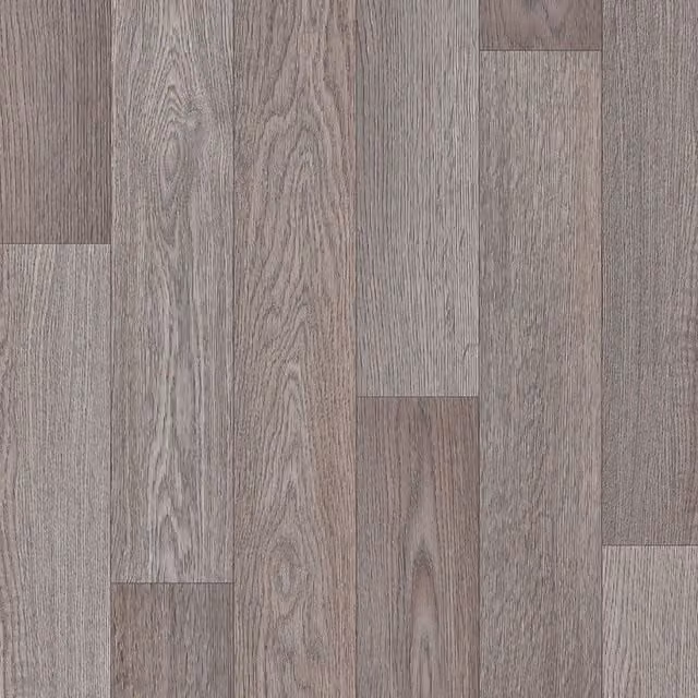 Cambados Grey Wood Effect Vinyl Flooring Sheet, 200 x 200 cm