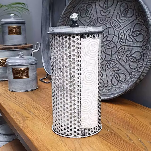 The Mia UK Stone Series Paper Towel Holder - Grey