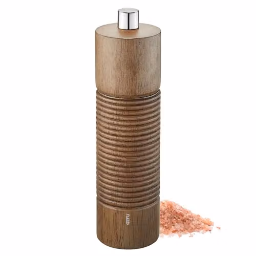 Gefu Tedoro Manual Salt or Pepper Grinder in Brown Wood and Ceramic, Height: 18 cm – 2