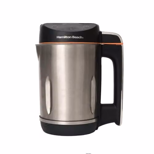 Hamilton Beach 3-in-1 Soup Maker, Smoothie Blender and Jam Maker, 1.6 l, Black and Silver