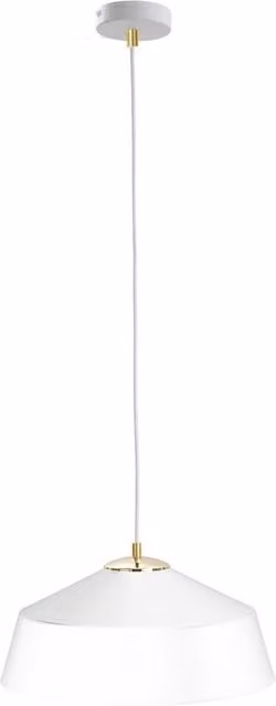 Netlighting Atto Dome Pendant Ceiling Light in White and Gold, Diameter: 34 cm, E27