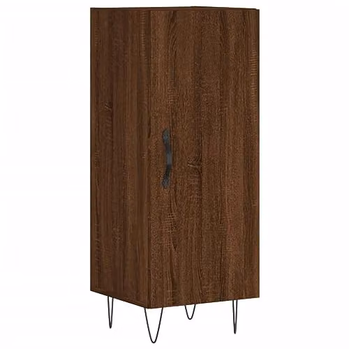 vidaXL Modern Sideboard in Brown Oak, W/D/H: 34.5 x 34.0 x 90.0 cm