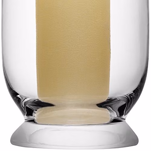LSA International Terrace Glass Tealight Lantern, Transparent, H 30 cm x W 15.24 cm x D 15.24 cm – 2