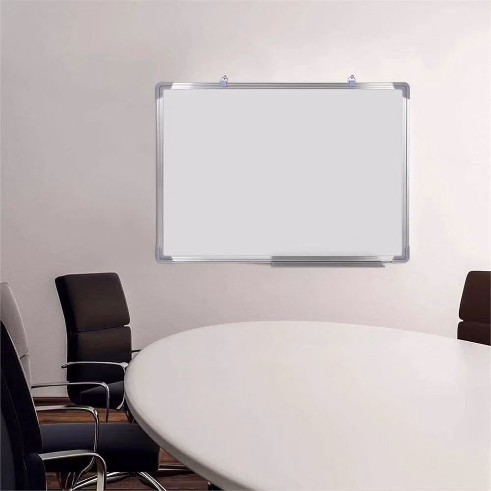KORVIXA Magnetic Whiteboard, White, W: 90 cm, H: 60 cm – 2
