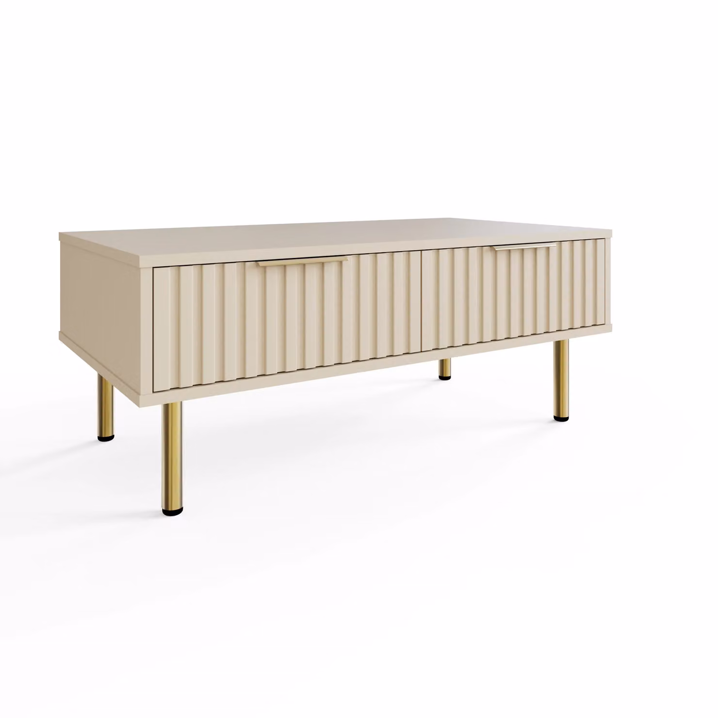 GFW Nervata Modern Rectangular Coffee Table in Black and Gold – 3