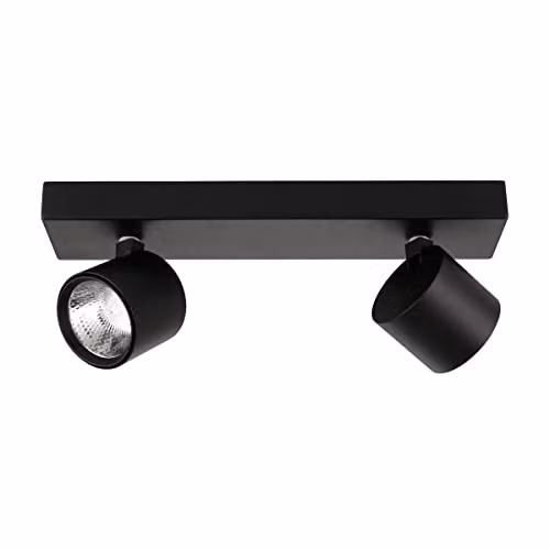 Netlighting Boniva Modern Twin Ceiling Spotlight LED 3000K in Black