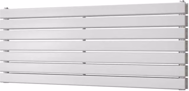 Typhoon Axis White Double Panel Horizontal Steel Radiator, W: 120 cm, H: 47.6 cm