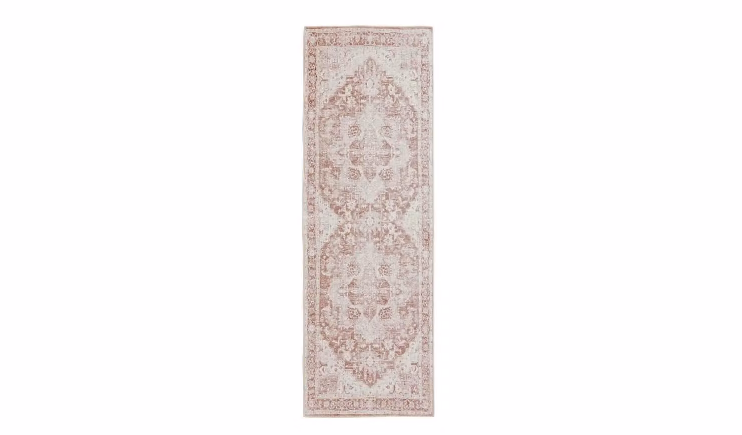 Cheap Furniture Warehouse Red Vintage Effect Runner for Hallways and Living Rooms, W: 66 cm, L: 200 cm