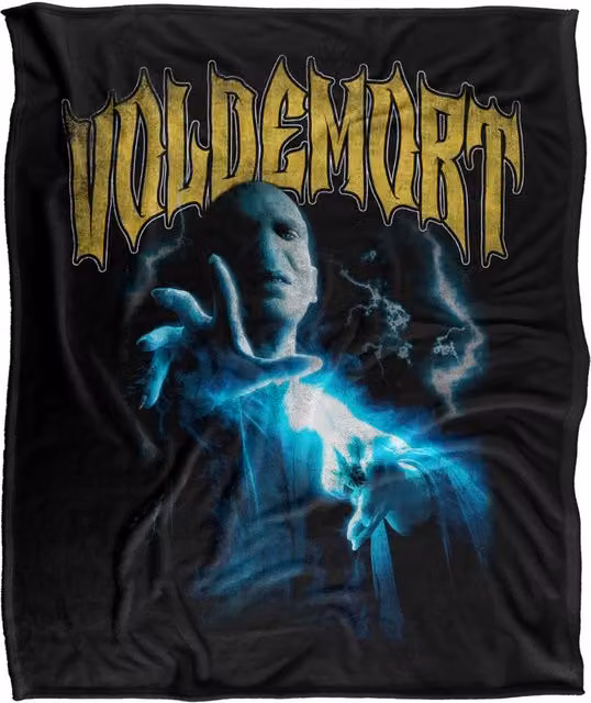 Warner Bros. Harry Potter Voldemort Lightning Silky Touch Super Soft Fleece Throw Blanket, Multicolour, W: 152.4 cm x H: 152.4 cm – 6