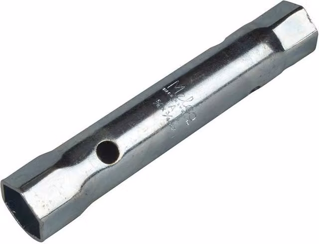 Melco TA11 A/F Box Spanner, 5/8 x 3/4 inch, 125 mm, Silver