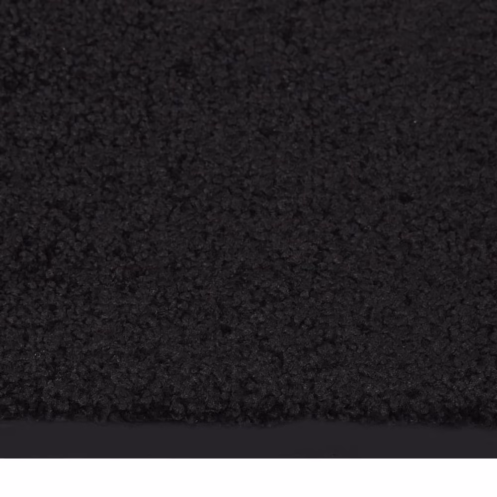 Berkfield Home Black Non-Slip Rectangular Doormat W: 80 cm, D: 120 cm – 4