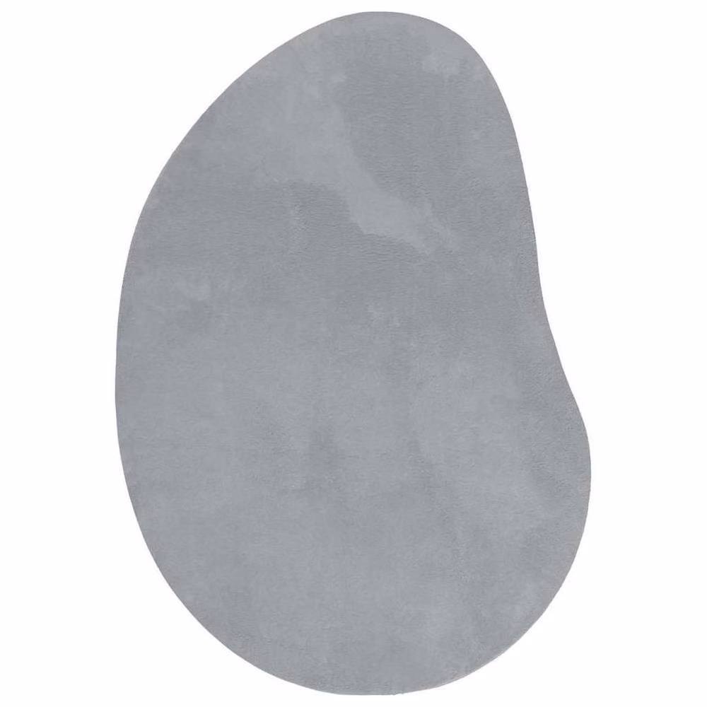 Berkfield Home Modern Oval Grey Non-Slip Area Rug, W: 140 cm, D: 200 cm – 2