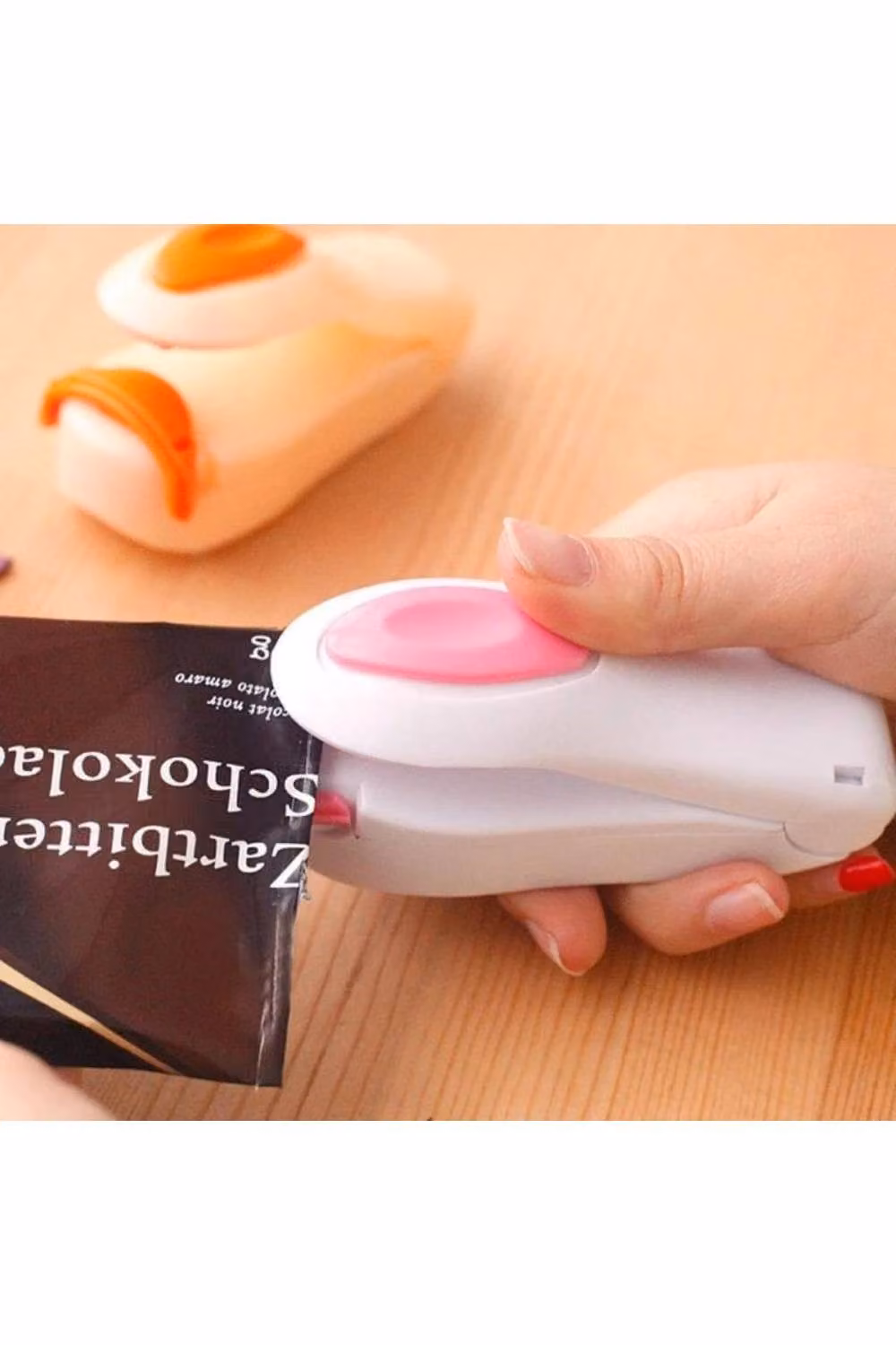 KDMD Mini Portable Plastic Impulse Bag Sealer, 10cm, Random Colour – 2