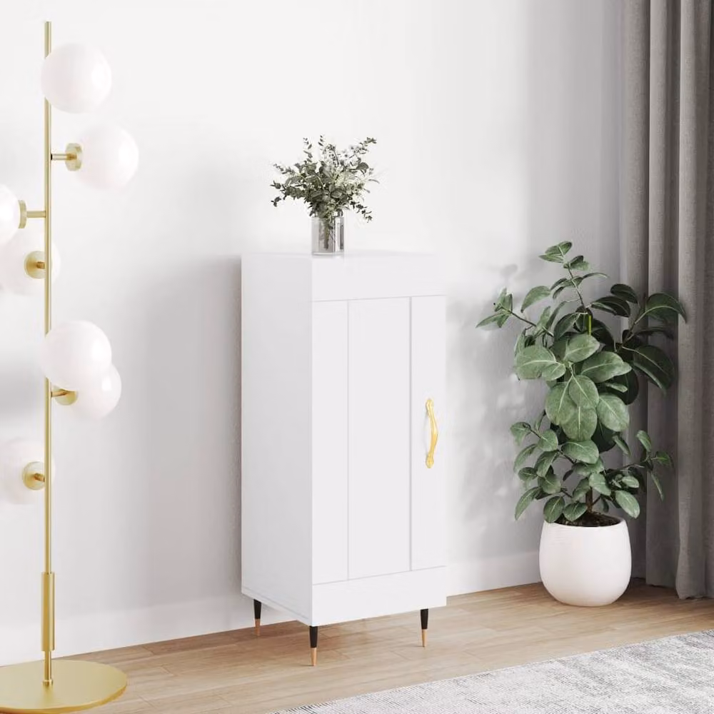 Berkfield Home White Modern Sideboard, W/D/H: 34.5 x 34 x 90 cm – 2