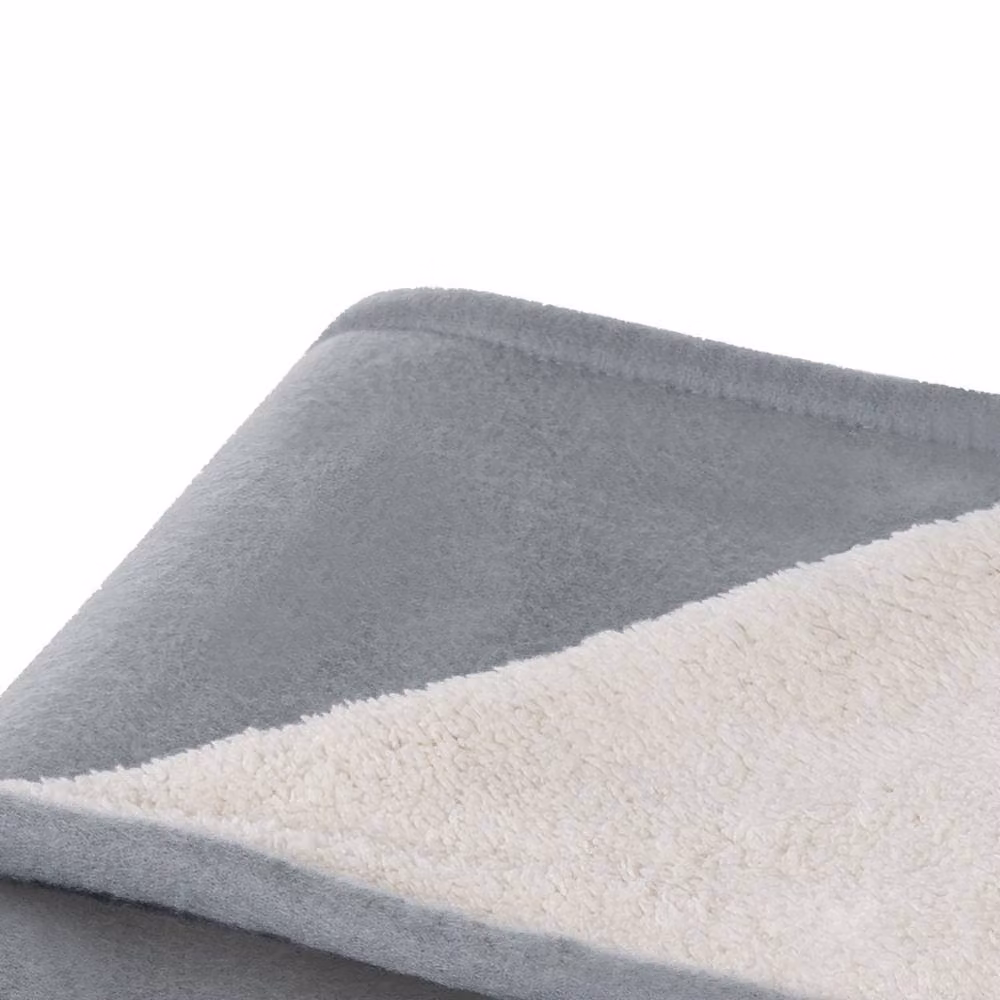 Seasons Springwood Grey Checked Fleece Blanket – 2
