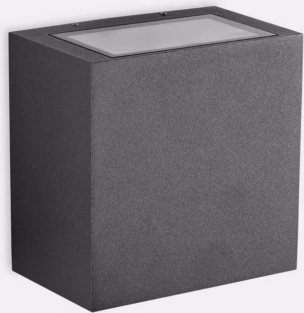 Netlighting Afrodita LED Up and Down Outdoor Wall Light, Grey, 37.8W, 3000K Warm White, IP65, Dimmable – 2