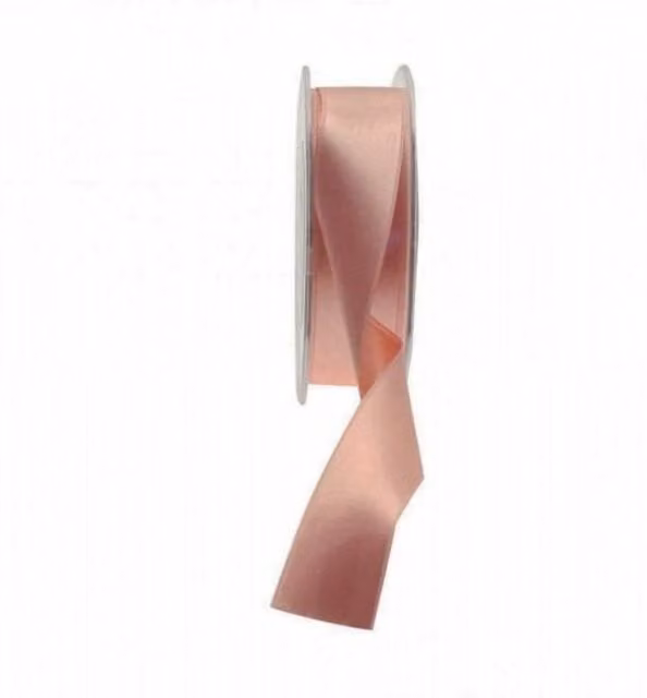 KDMD Rose Gold Satin Ribbon, 25mm, 2 Pack
