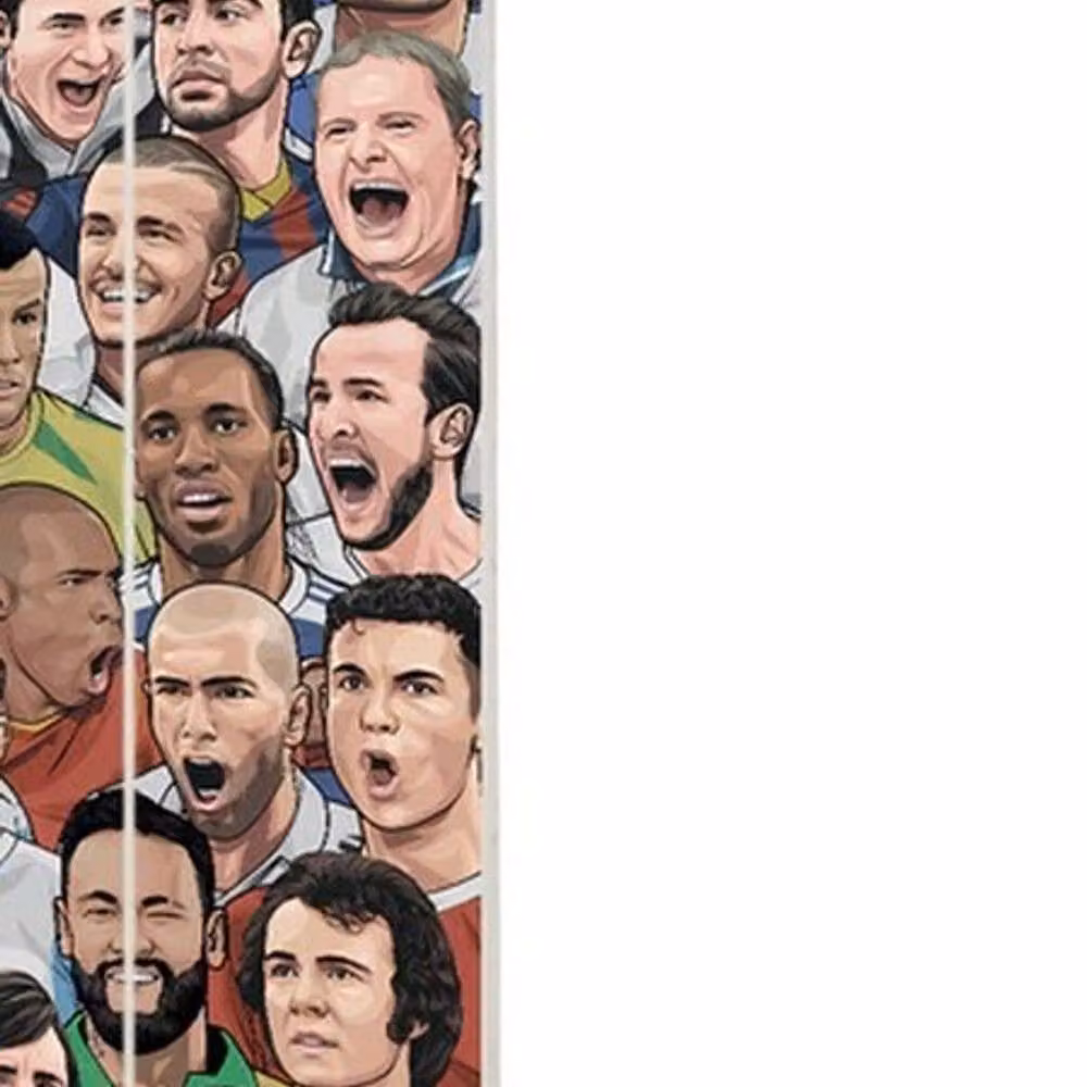 Pyramid International Legends Football's Greatest Framed Canvas Print, Multicolour – 2