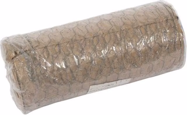 KDMD Galvanised Steel Wire Netting in Silver, H: 35.56 cm, L: 45.72 m