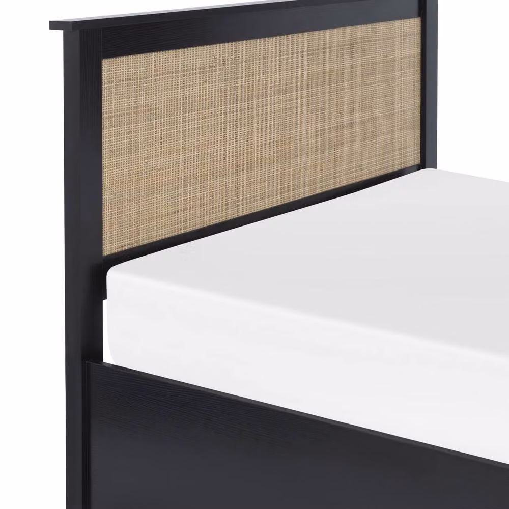 Cheshire Zinc Modern Upholstered Ottoman Bed in Black, Double (W/D/H: 140 x 200 cm) – 5