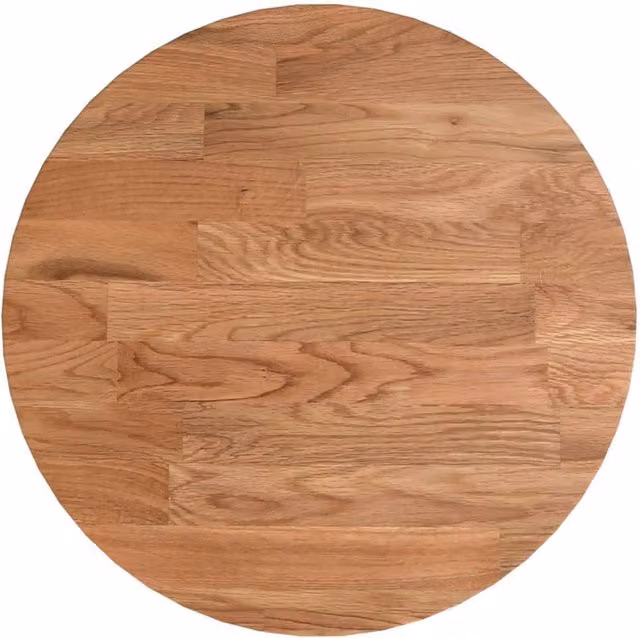 Berkfield Home Round Oak Table Top Light Brown, Diameter: 30 cm, Height: 1.5 cm – 1