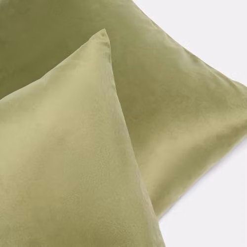 OHS Matte Velvet Cushion Covers in Olive Green – 4