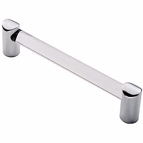Loops Round Tube Pull Handle in Clear and Chrome, 148 mm Length with 128 mm Fixing Centres