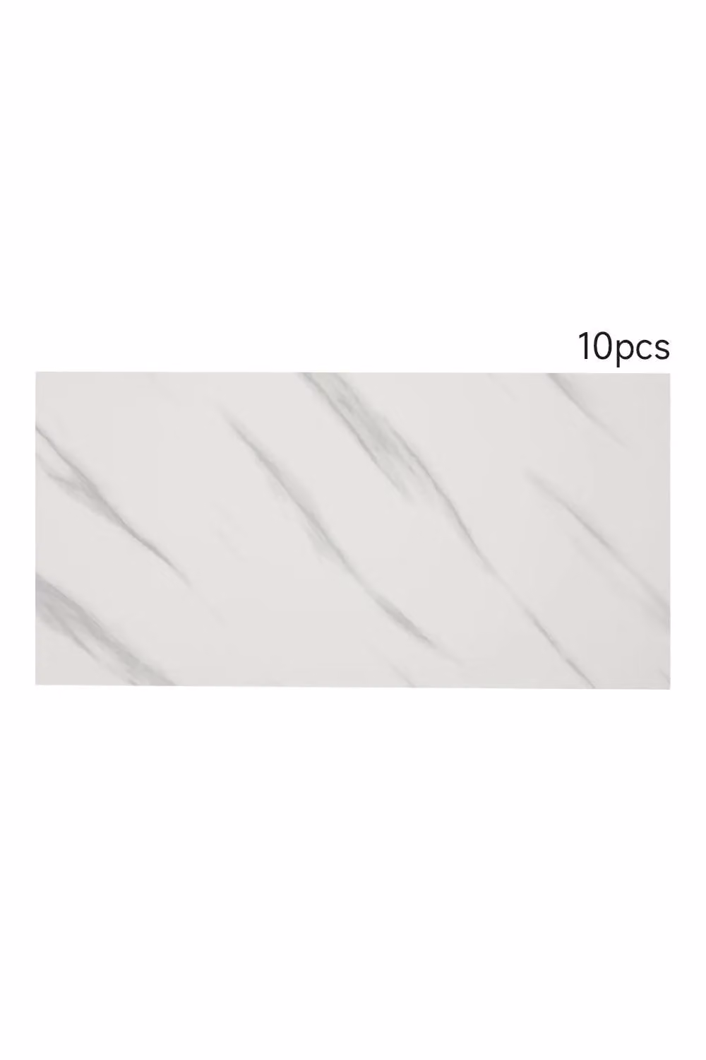 Living and Home 10-Piece Volakas White Marble Self-Adhesive PVC Wall Stickers – 2