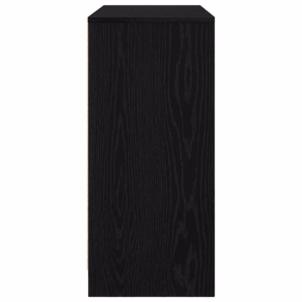 Berkfield Home Black Oak Sideboard, W/D/H: 85 x 34 x 76 cm – 3