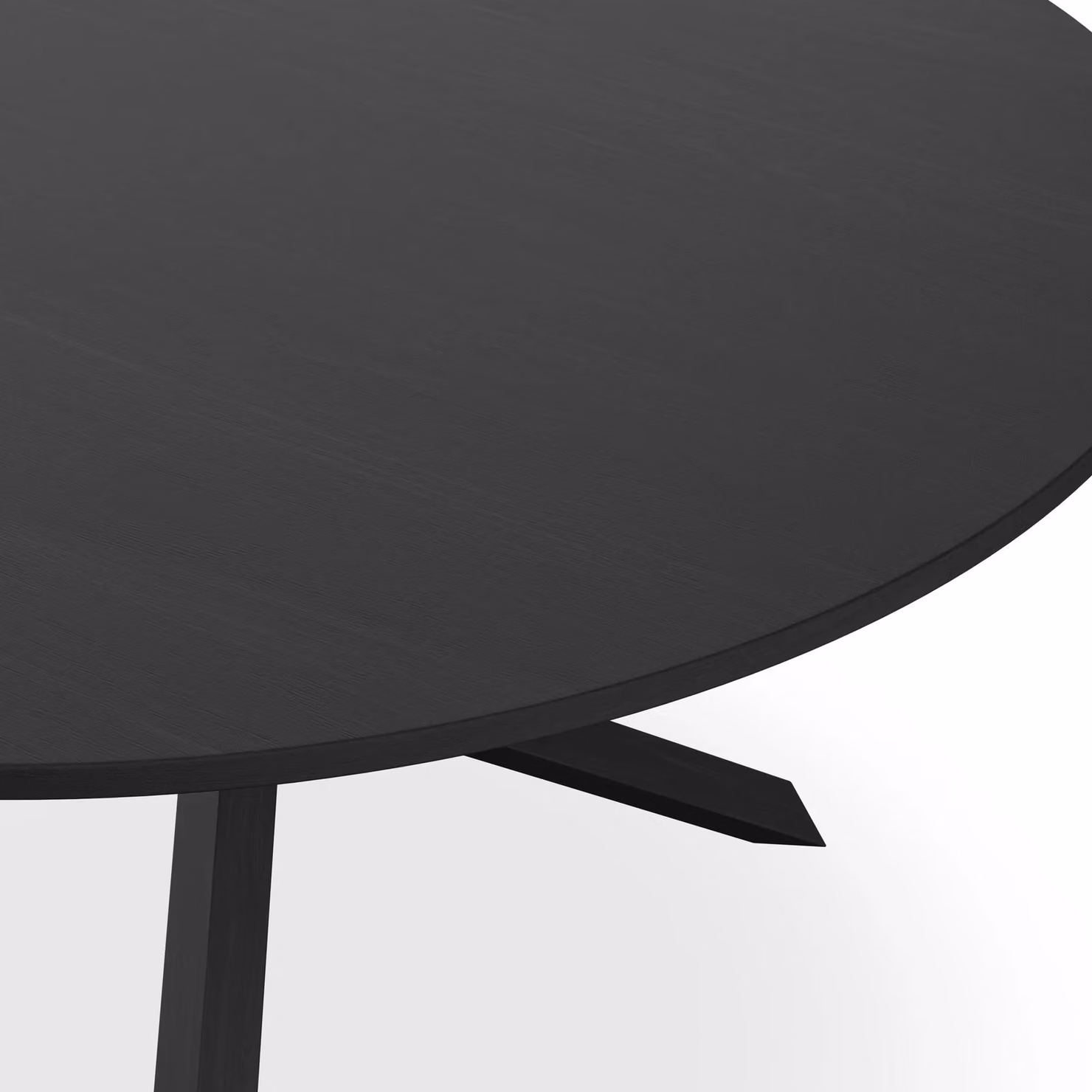 More4Homes Malvern Round Dining Table and Set of 4 Nova Velvet Dining Chairs in Mustard and Black, Diameter: 120 cm, Height: 75 cm – 2